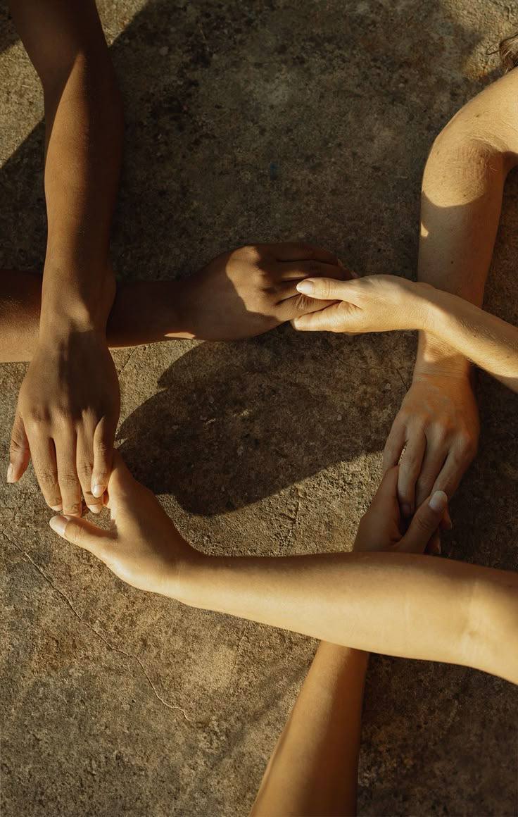 People supporting one another