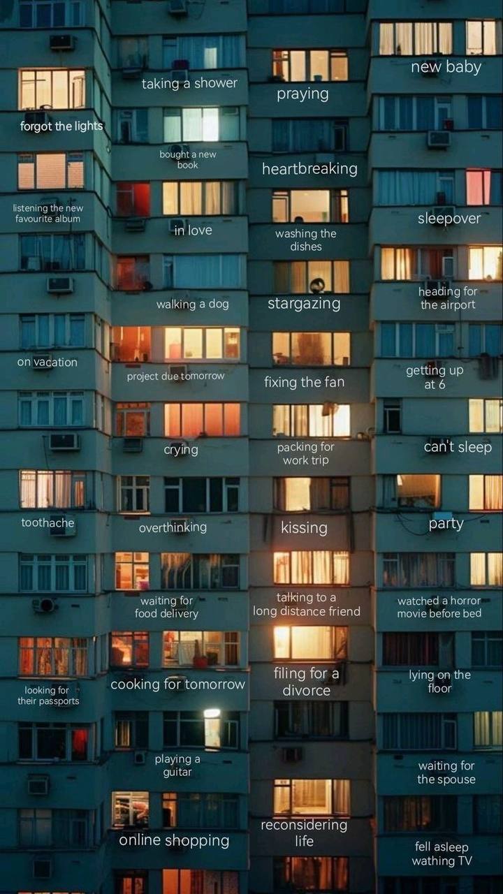 Stories behind city windows