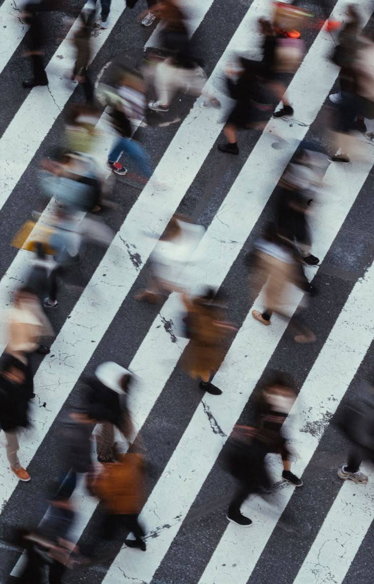 People crossing the street